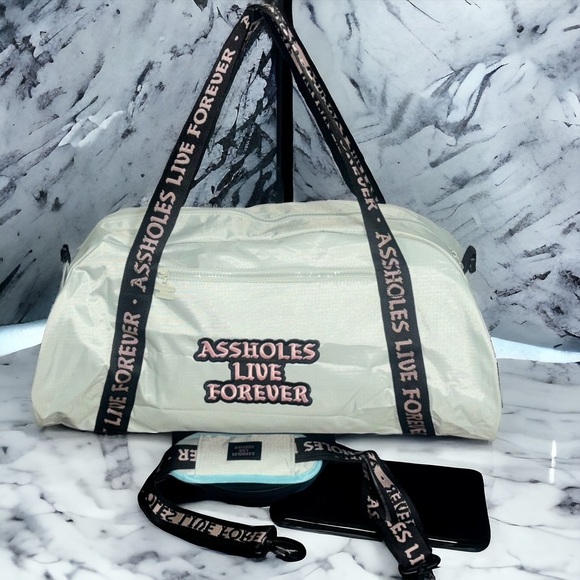Emotional Baggage - A** Holes Live Forever Duffel - Picture 4 of 6